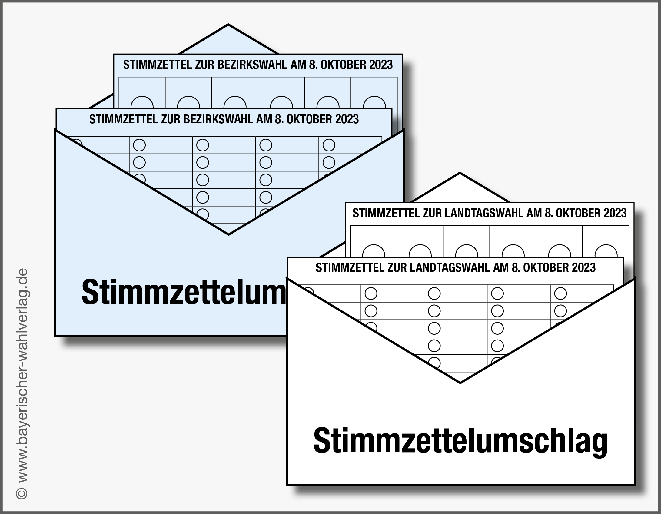 Landtags- und Bezirkswahl am 8.10.2023 - Briefwahl ab sofort möglich